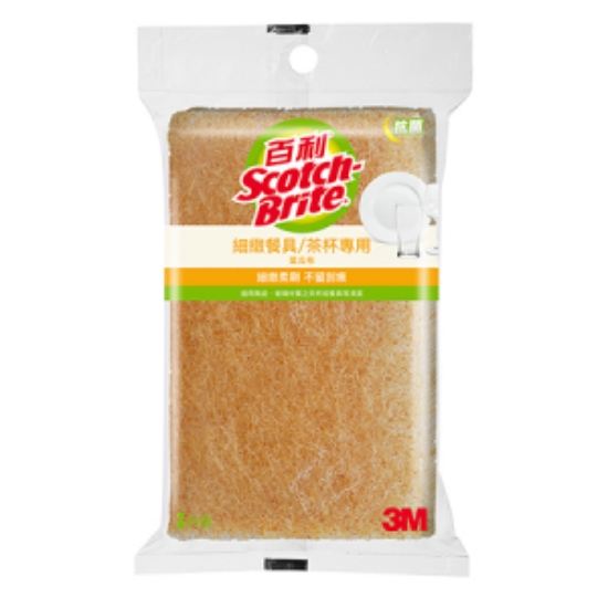 3M百利菜瓜布/細緻餐具茶杯專用/41YS-3M/黃/3片裝 圖片