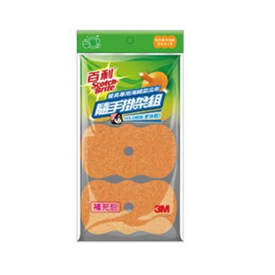 3M百利菜瓜布隨手掛架組3片裝補充包-餐具專用/41YUB-3 圖片