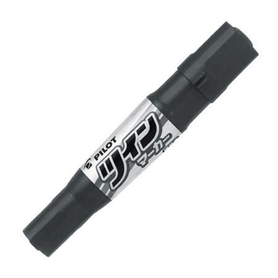 百樂PILOT雙頭麥克筆MFN-15FB-B/黑/1.0~6.5mm 圖片