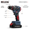 希爾達HILDA 21V 雙電短軸無刷電鑽起子機 工具盒組/HL 圖片