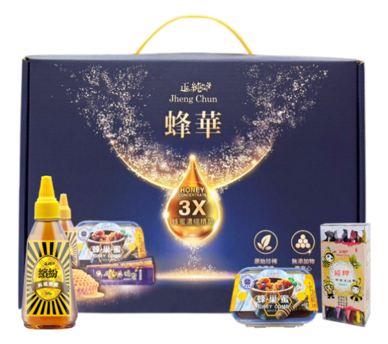 山泉蜂蜜-蜂華蜂蜜3入禮盒 圖片