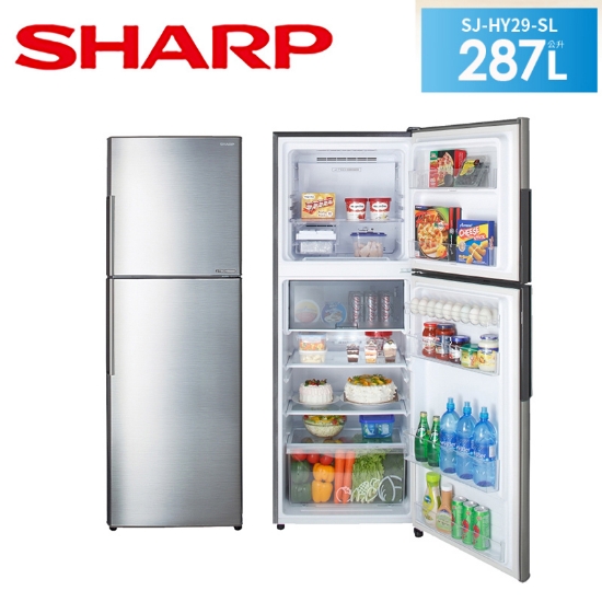 SHARP 夏普 287公升變頻雙門冰箱(炫耀銀)SJ-HY29-SL 圖片