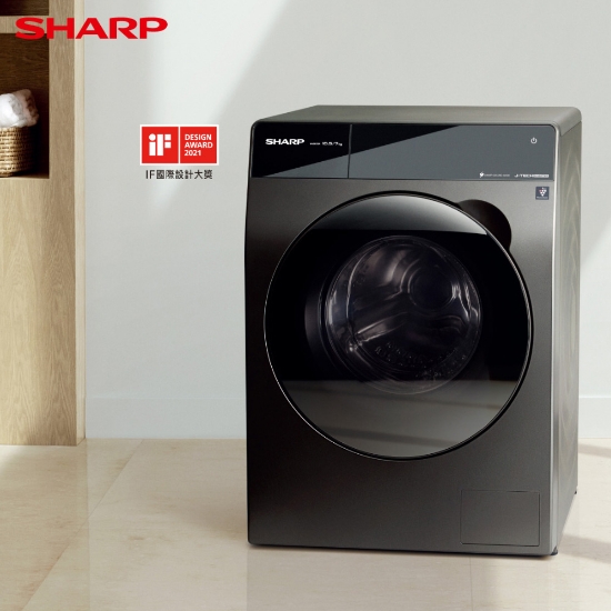SHARP 夏普10.5KG洗脫烘滾筒洗衣機 ES-FKA105WDT 圖片
