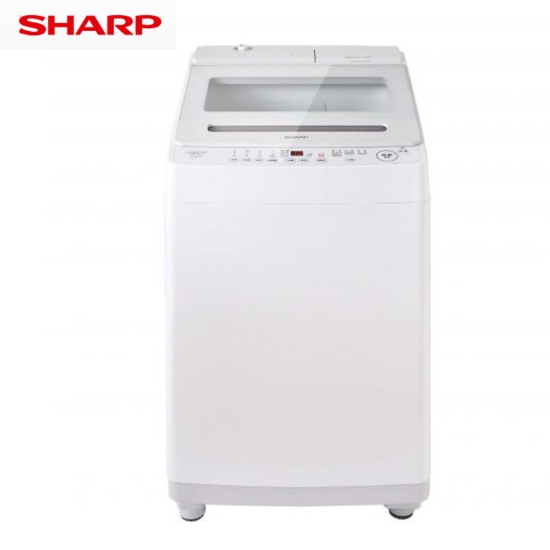 SHARP 夏普13公斤無孔槽變頻自動投劑直立洗衣機ES-ASW13T(奶霜白) 圖片